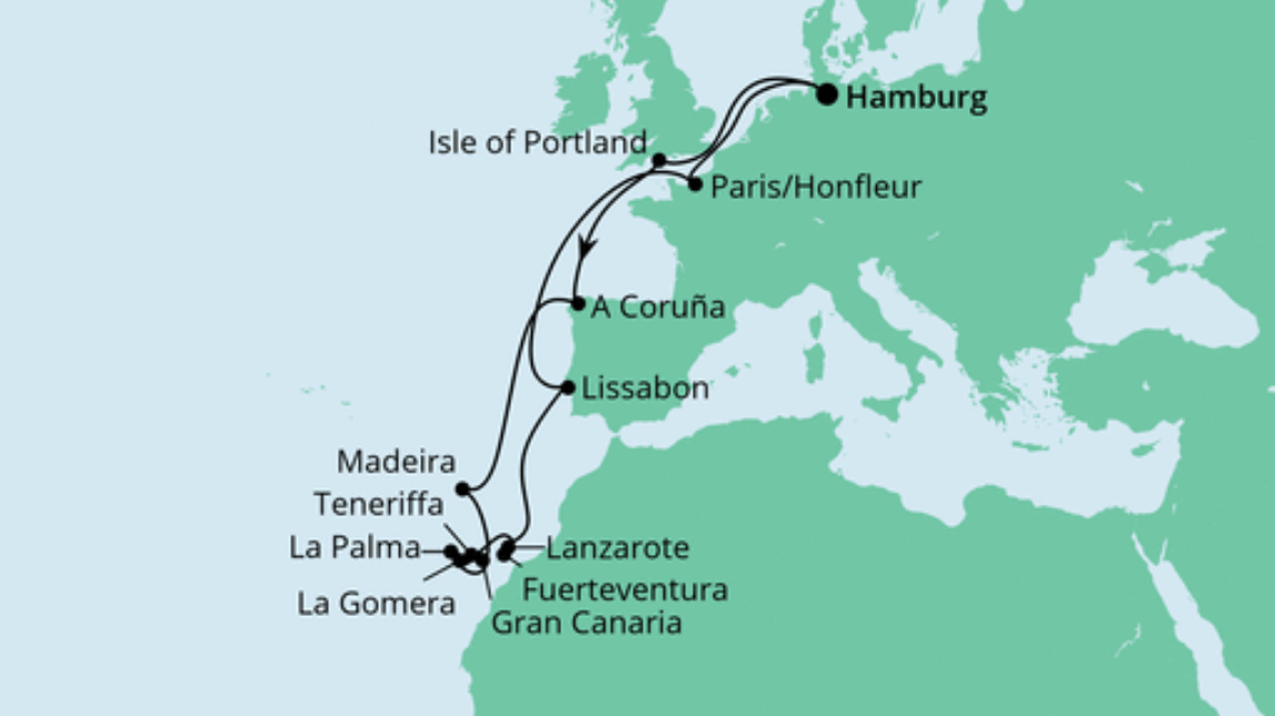 AIDA Gran Canaria-Route: Große Winterpause Kanaren AIDA Gran Canaria-Route: Große Winterpause Kanaren