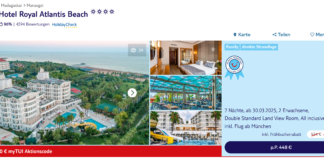 7 Nächte in Manavgat im 4* Hotel mit All inclusive inkl. Flug für 448 € p.P. Hotel Royal Atlantis Beach