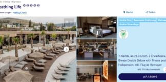 7 Nächte auf Kreta im 5* Hotel mit Halbpension inkl. Flug für 1.600 € p.P. Pnoé Breathing Life